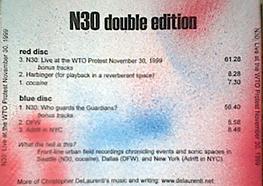 back cover to the N30 double edition.