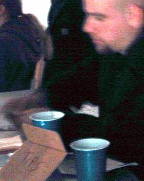 The two fisted
reviewer earns his keep. Photo by?