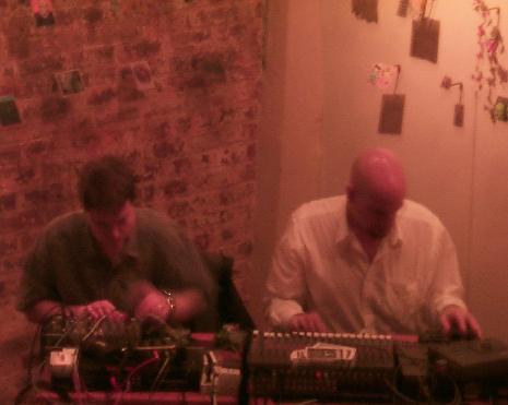 Chris and Alex hard at work in the Zeitgeist Cafe; photo by Troy Swanson.